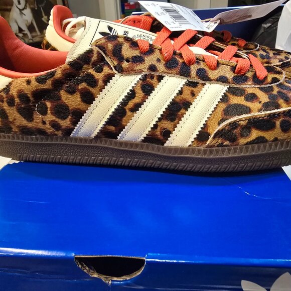 adidas Originals Other - adidas Samba OG Preloved Red Leopard Men's Size 10 JI2734 NEW Pony Hair RARE SZ